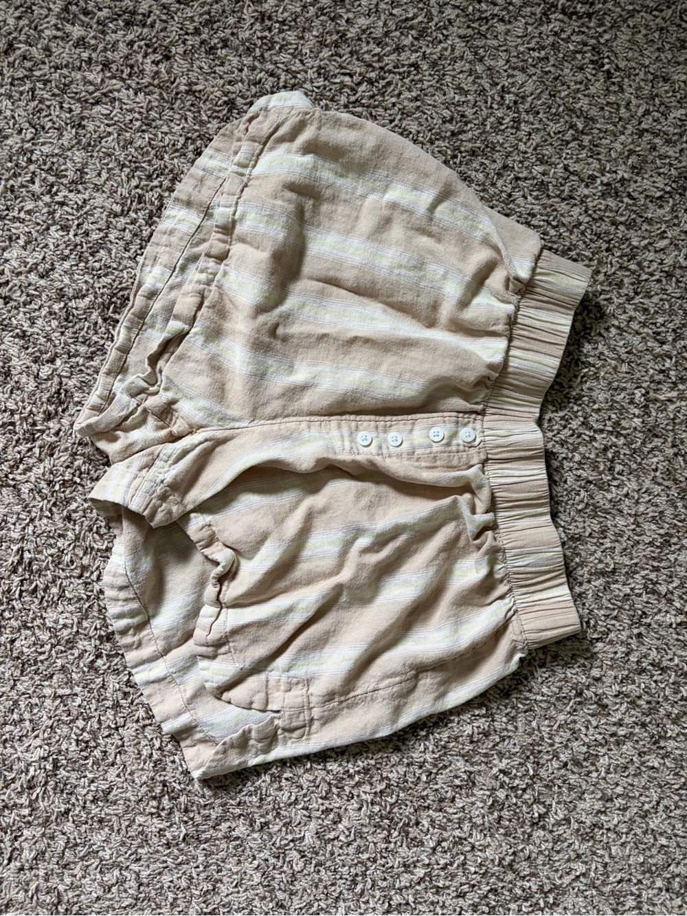 stars above Peach and Pale Yellow Striped Summer Skirt